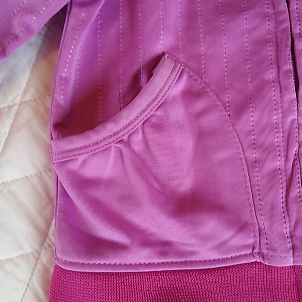 Puma Track Jacket. Toddler Girls 2T. Purple/Pink/Teal. - Picture 4 of 9